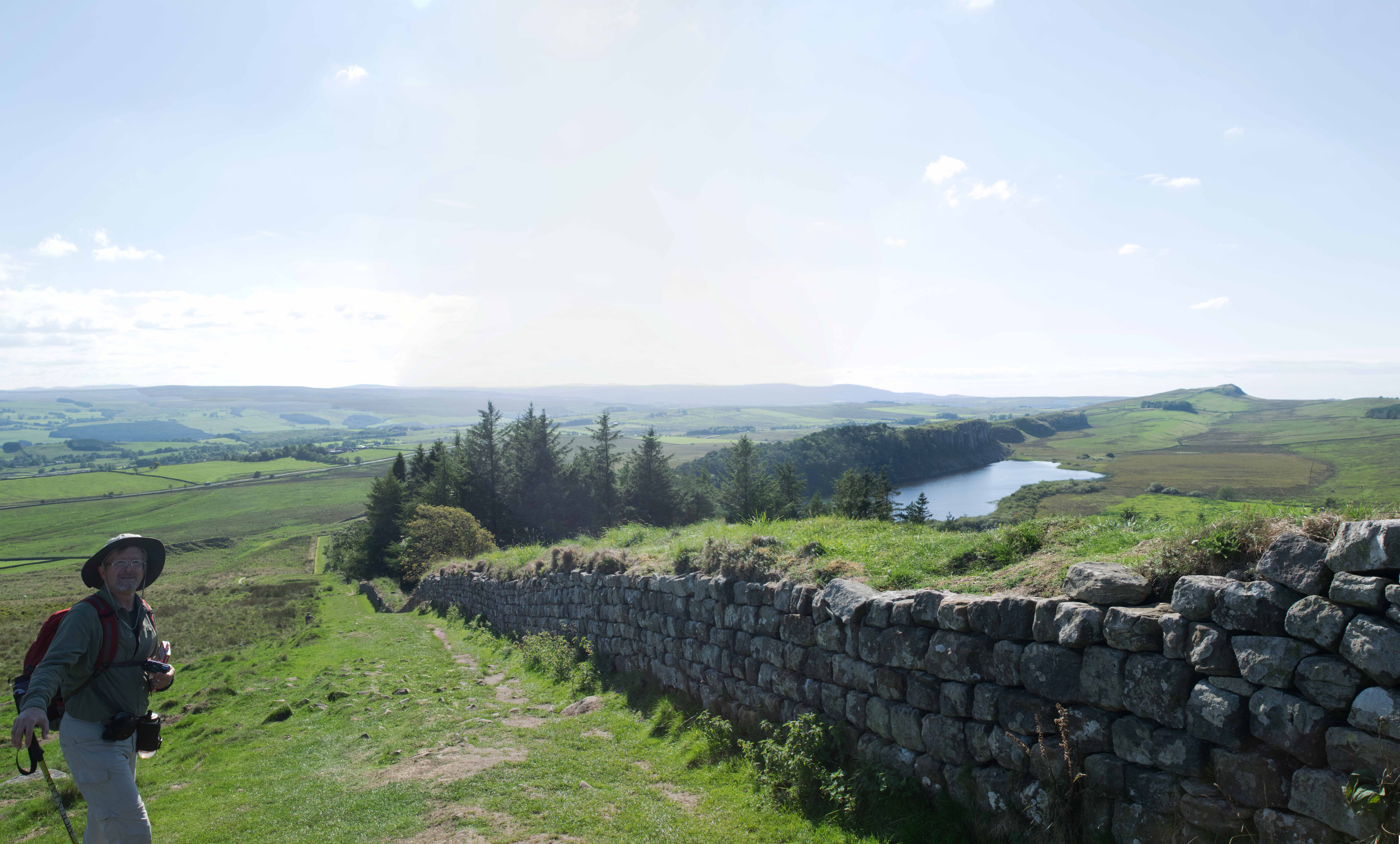 Follow the Ridge around to the distance. We had to go beyond that this day.